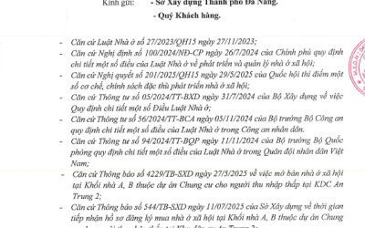 THÔNG BÁO V/V CÔNG BỐ DANH SÁCH BỐC THĂM QUYỀN MUA CĂN HỘ NHÀ Ở XÃ HỘI TẠI DỰ ÁN CHUNG CƯ CHO NGƯỜI THU NHẬP THẤP TẠI KHU DÂN CƯ AN TRUNG 2